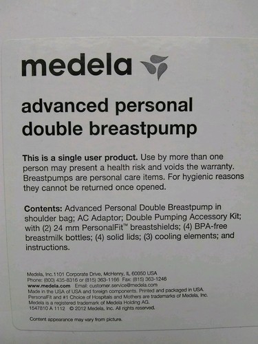 Medela advanced personal - medela,
